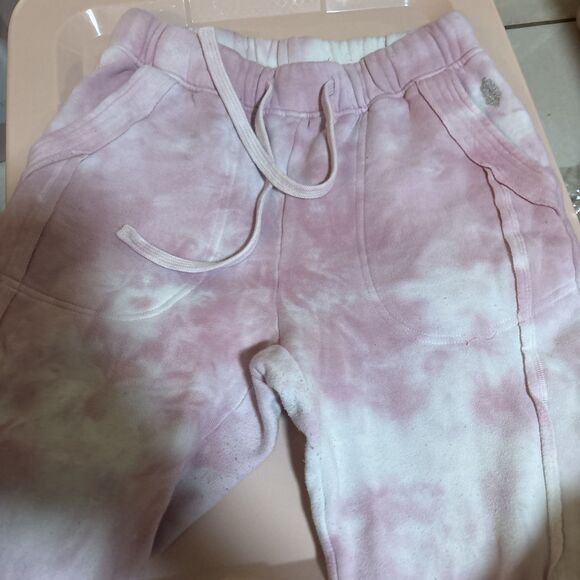 Free People Women's FP Movement Tie Dye Work It Out Jogger Sweat Pants Pink xs - Picture 4 of 6